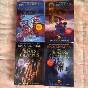 Books 1-4 Heroes of Olympus by Rick Riordan Set